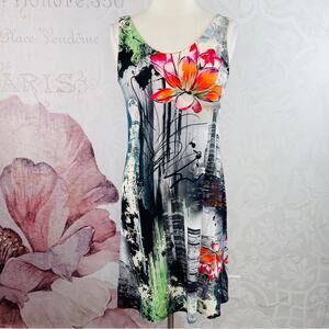 Joseph Ribkoff Graphic Art Dress Size 10 Graffiti